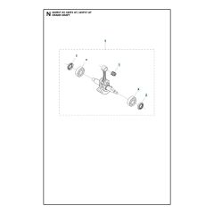 Husqvarna 545FXAutoTune - Crankshaft