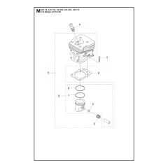 Husqvarna 545FX - Cylinder Piston