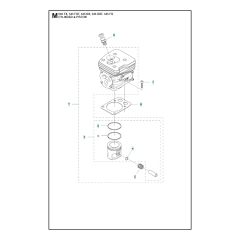 Husqvarna 545RX - Cylinder Piston