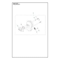 Husqvarna 545RXT - Muffler