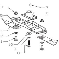 Masport 800ST - 479987 - June 2008 7114028 - 540mm Quick Cut Blade Assembly: SN’s 7195783