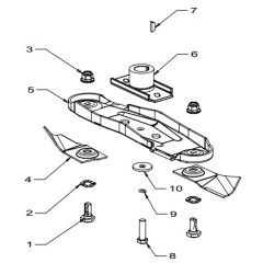 Masport 800ST - 579987 - June 2008 7114028 - 540mm QuickCut Blade Assembly