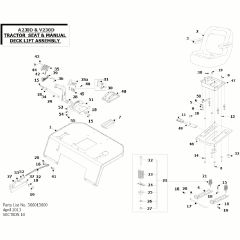 Countax A230D - 10 Seat And Deck Lift