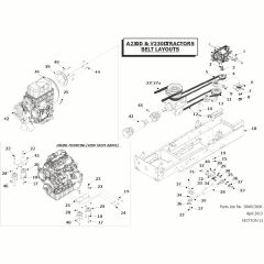 Countax A230D - 12 Belt Layouts