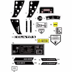 Countax A2550 - 13 Decals