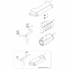 Countax A2550 - 2 Exhaust