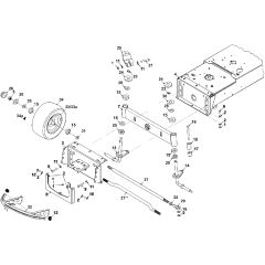 Countax A2550 He - 1 Front Axel