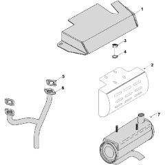 Countax A2550 He - 4 Twin Exhaust (Honda)