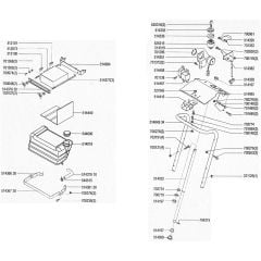 AL-KO Concord T12-85 - 110725 - Fuel Tank & Handles