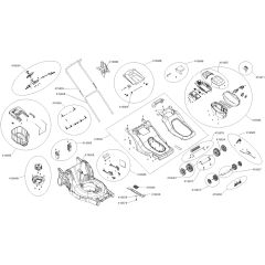 AL-KO 18V Bosch H&G Comfort 38.2 Li R - 113935 - Main Assembly