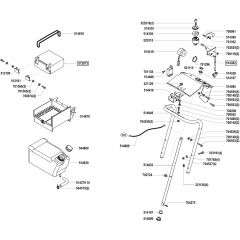 AL-KO Powerline RT14-85 - 118424 - Fuel Tank And Battery