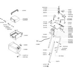 AL-KO Powerline T125-74 - 118580 - Fuel Tank And Battery