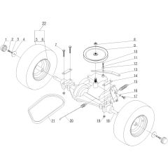 AL-KO R7-62.5 - 127306 - Transmission - Rear Wheels