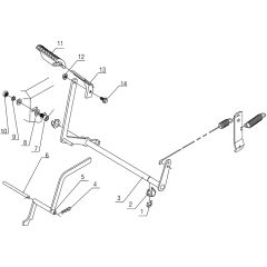 AL-KO R7-62.5 - 127306 - Brake - Clutch Pedal