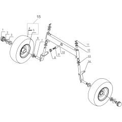 AL-KO R7-62.5 - 127306 - Front Axle - Front Wheels