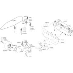 AL-KO Premium T22-110.0 HDH-A V2 - 127575 - Front Axle - Transmission Belt - Rear Panel