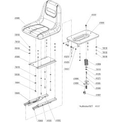 AL-KO R85.1 Li Battery Rider - 127617 - Seat Components