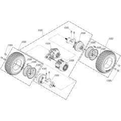 AL-KO R85.1 Li Battery Rider - 127617 - Rear Axle