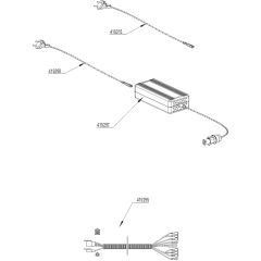 AL-KO R85.1 Li Battery Rider - 127617 - Battery Charger - Wiring Loom