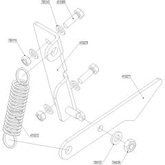 AL-KO R85.1 Li Battery Rider - 127617 - Grass Catcher Hook