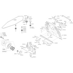 AL-KO Solo Comfort T13-93.3 HD - 127689 - Front Axle - Transmission Belt - Rear Panel