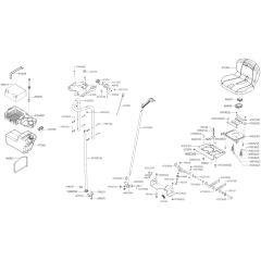 AL-KO Solo Premium T22-105 HD V2 SD - 127693 - Seat Battery Steering & Fuel Tank