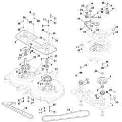 Viking AMS127 - Blade Drive - Parts Diagram