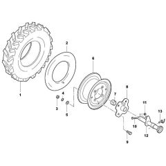 Viking ART 600 - Tyres - Parts Diagram