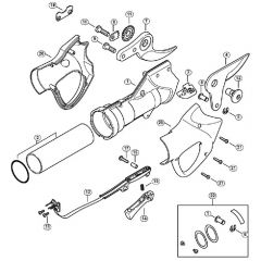 Genuine Stihl ASA65 / A - Handle housing, Cutting blade