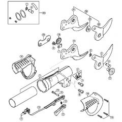 Genuine Stihl ASA85 / A - Handle housing, Cutting blade