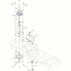 Countax B250 - From A0328984 06-04-2016 - 10 PTO Bearing Assy