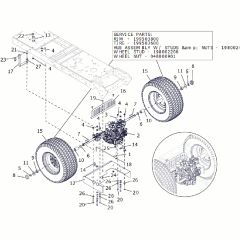 Countax B250 - From A0328984 06-04-2016 - 14 Rear Transmission