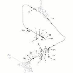 Countax B250 - From A0328984 06-04-2016 - 16 Hand Brake Cables