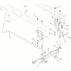 Countax B250 - From A0328984 06-04-2016 - 18 Deck Lift Front Cradle