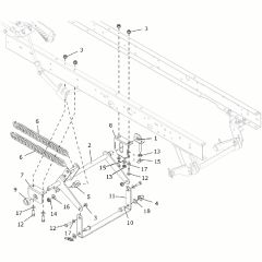 Countax B250 - From A0328984 06-04-2016 - 19 Deck Lift Rear Cradle