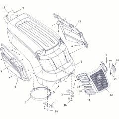 Countax B250 - From A0328984 06-04-2016 - 1 Bonnet B60