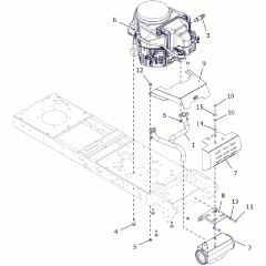 Countax B250 - From A0328984 06-04-2016 - 21 Engine B60