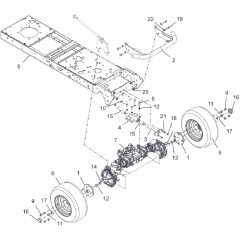 Countax B255 4Wd - From 09-09-2019 - 05 Chasis Front Axle