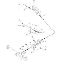 Countax B255 4Wd - From 09-09-2019 - 20 Hand Brake And Pedal Cables