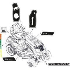 Countax B60 4Trac - From 09-09-2019 - 30 Decals Style B60 4Trac