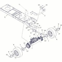 Countax B60 - From A0328984 06-04-2016 - 3 Front Axel Assy