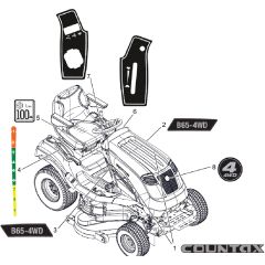 Countax B65 4Wd - From 09-09-2019 - 31 Decals Style B65 4Wd