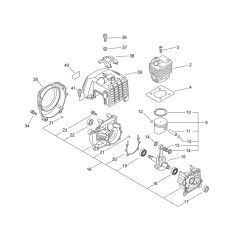 Cylinder, Piston, Crankcase