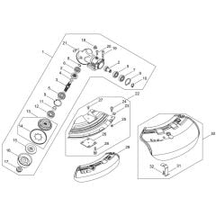 Gear Case, Shield (S/N: 001707-999999)