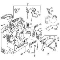 Genuine Stihl BG46 DZ / E - Fan housing inside BG 46