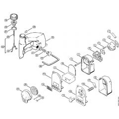 Genuine Stihl BG60 / C - Filter housing, Fuel tank