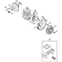 Genuine Stihl BG85 / B - Ignition system, Muffler BG 85