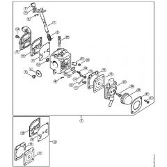 Genuine Stihl BG85 / M - Carburetor C1Q-S50