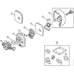 Genuine Stihl BG86 C-E / G - Air filter (12.2012) BG 86, BG 86 C-E, BG 86 C-E Z, BG 86-Z