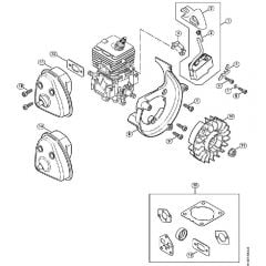 Genuine Stihl BG86 / C - Ignition system, Muffler BG 86, BG 86 C-E